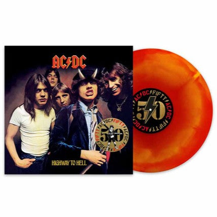 AC/DC Highway To Hell: 50th Anniversary (Limited Edition, Hellfire Marble Colored Vinyl)