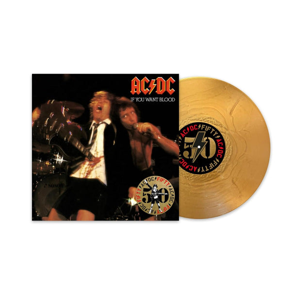 AC/DC If You Want Blood You've Got It (50th Anniversary Edition, Gold Color Vinyl)