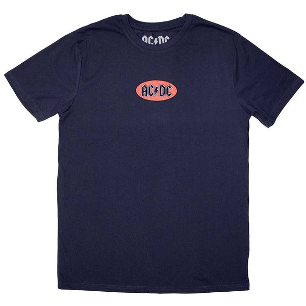 AC/DC Mini Oval Logo Blue