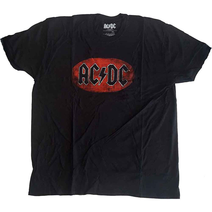 AC/DC Oval Logo Vintage Black