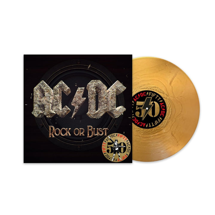 AC/DC Rock Or Bust (50th Anniversary Edition, Gold Color Vinyl)