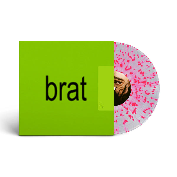 Charli XCX brat (Indie Exclusive, Clear Vinyl, Pink, Gatefold LP Jacket, Splatter)