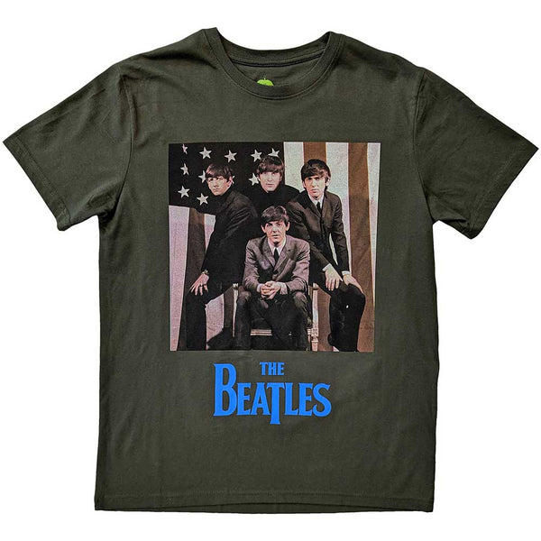 The Beatles US Flag Photo